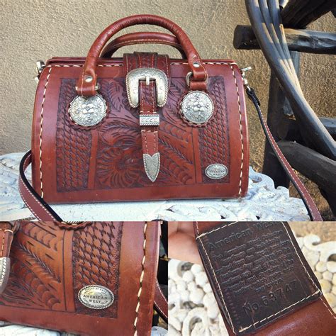 handmade leather purses western style.